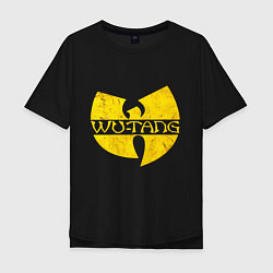 Футболка оверсайз мужская Wu tang logo, цвет: черный