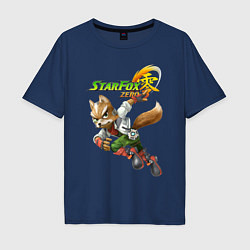 Футболка оверсайз мужская Star Fox Zero Nintendo Video game, цвет: тёмно-синий