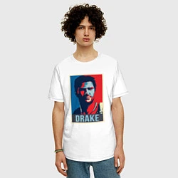 Футболка оверсайз мужская Uncharted Drake, цвет: белый — фото 2