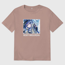 Футболка оверсайз мужская Sweet Roxy, цвет: пыльно-розовый