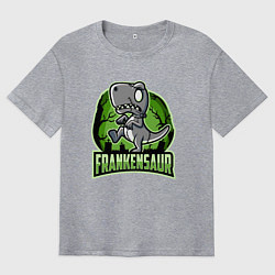 Мужская футболка оверсайз Frankensaur Horror