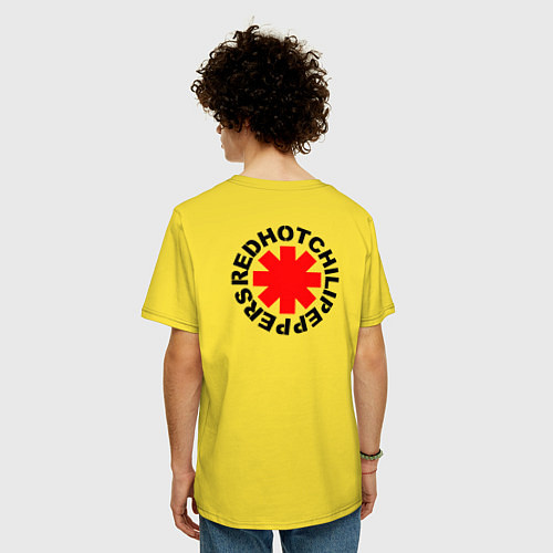 Мужская футболка оверсайз Red peppers / Желтый – фото 4