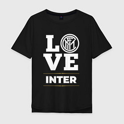 Футболка оверсайз мужская Inter Love Classic, цвет: черный