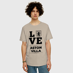 Футболка оверсайз мужская Aston Villa Love Классика, цвет: миндальный — фото 2