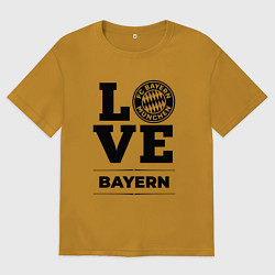 Футболка оверсайз мужская Bayern Love Классика, цвет: горчичный
