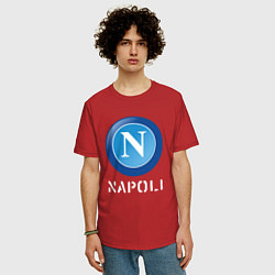 Футболка оверсайз мужская SSC NAPOLI Napoli, цвет: красный — фото 2