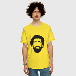 Футболка оверсайз мужская Salah - Face, цвет: желтый — фото 2