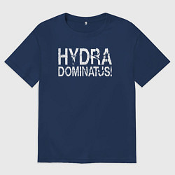 Футболка оверсайз мужская Ваха - Гидра Доминатус! Альфа-Легион, цвет: тёмно-синий