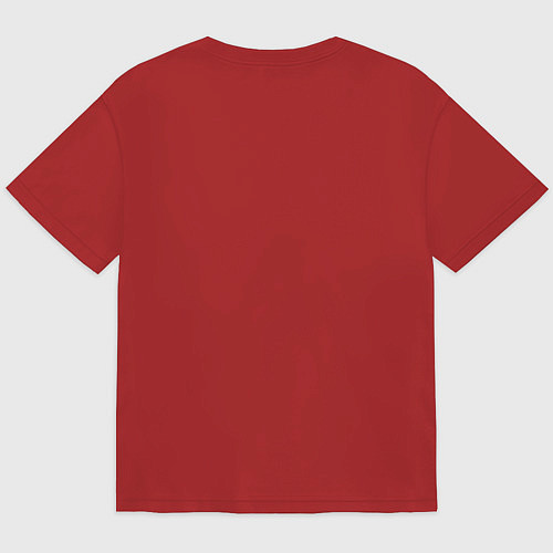 Мужская футболка оверсайз Извини Skyrim Зовет / Красный – фото 2