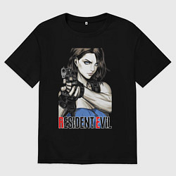 Футболка оверсайз мужская Jill RE3, цвет: черный