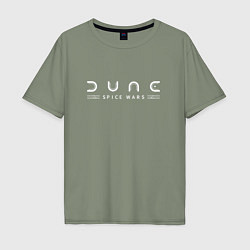 Мужская футболка оверсайз Dune: Spice Wars white logo