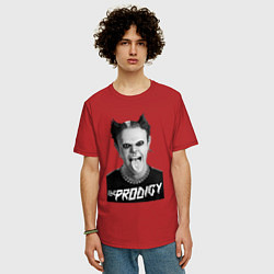 Футболка оверсайз мужская The Prodigy - firestarter, цвет: красный — фото 2