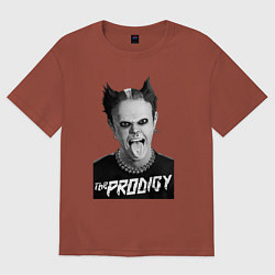 Футболка оверсайз мужская The Prodigy - firestarter, цвет: кирпичный