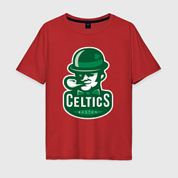 Футболка оверсайз мужская Celtics Team, цвет: красный
