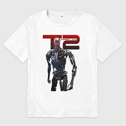 Мужская футболка оверсайз Terminator 2 - T800