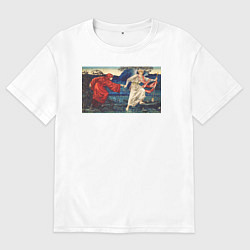 Футболка оверсайз мужская Love Leading the Pilgrim Любовь и пилигрим, цвет: белый