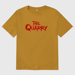 Футболка оверсайз мужская The Quarry logo, цвет: горчичный