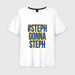 Футболка оверсайз мужская Gonna Steph, цвет: белый