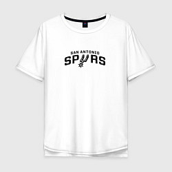 Футболка оверсайз мужская Сан-Антонио Спёрс NBA, цвет: белый