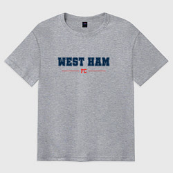 Футболка оверсайз мужская West Ham FC Classic, цвет: меланж