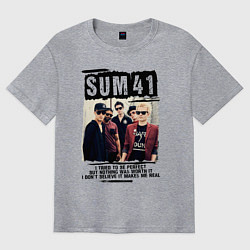 Футболка оверсайз мужская SUM 41 PIECES, цвет: меланж