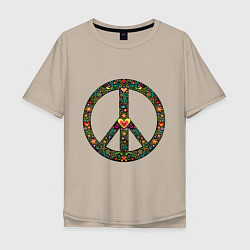 Мужская футболка оверсайз Pacific symbol