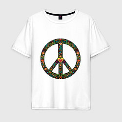 Футболка оверсайз мужская Pacific symbol, цвет: белый