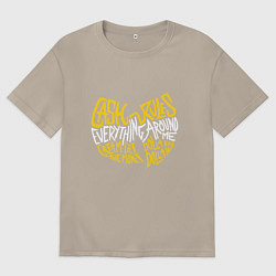 Футболка оверсайз мужская CREAM Wu-Tang, цвет: миндальный