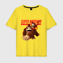 Футболка оверсайз мужская Nintendo - DK, цвет: желтый