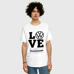 Футболка оверсайз мужская Volkswagen Love Classic, цвет: белый — фото 2