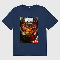 Мужская футболка оверсайз Doom eternal - poster