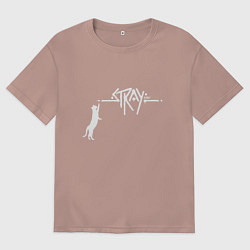 Футболка оверсайз мужская Stray Street, цвет: пыльно-розовый