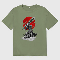 Футболка оверсайз мужская Guts the Black Swordsman, цвет: авокадо