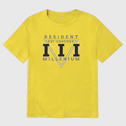 Мужская футболка оверсайз Резидент III тысячелетия XXI века