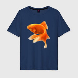 Мужская футболка оверсайз Китайский карась - Золотая рыбка