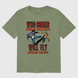 Футболка оверсайз мужская Good knockout, цвет: авокадо