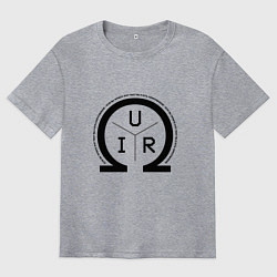 Футболка оверсайз мужская Вы и есть сопротивление, цвет: меланж