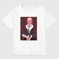 Футболка оверсайз мужская Sweet Makima, цвет: белый