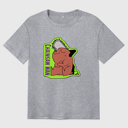 Футболка оверсайз мужская Почита, цвет: меланж