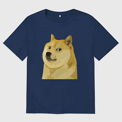 Мужская футболка оверсайз Пёсик Доге