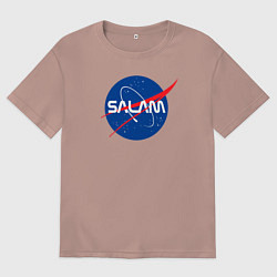 Футболка оверсайз мужская SALAM, цвет: пыльно-розовый