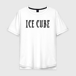Футболка оверсайз мужская Ice Cube - logo, цвет: белый