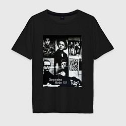 Футболка оверсайз мужская Depeche Mode 101 Vintage 1988, цвет: черный