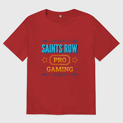 Футболка оверсайз мужская Игра Saints Row pro gaming, цвет: красный