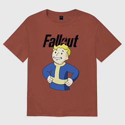 Футболка оверсайз мужская Fallout blondie boy, цвет: кирпичный