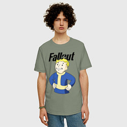 Футболка оверсайз мужская Fallout blondie boy, цвет: авокадо — фото 2