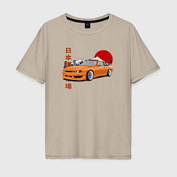 Мужская футболка оверсайз Silvia s14 JDM Retro Car