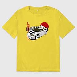 Футболка оверсайз мужская Toyota Mr-s Retro JDM Style, цвет: желтый
