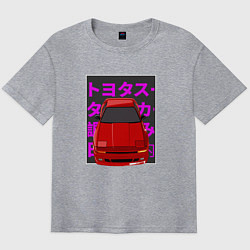 Футболка оверсайз мужская Supra A70 MK3 JDM, цвет: меланж