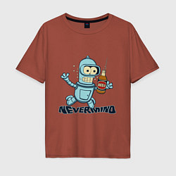 Футболка оверсайз мужская Little Bender, цвет: кирпичный
